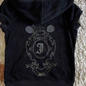 Juicy Couture Black Hoodie with Graphic Design
